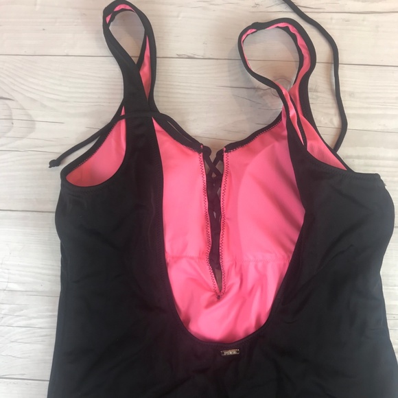 Pink Victoria's Secret Women's Swimsuit SZ S Black - Picture 6 of 8